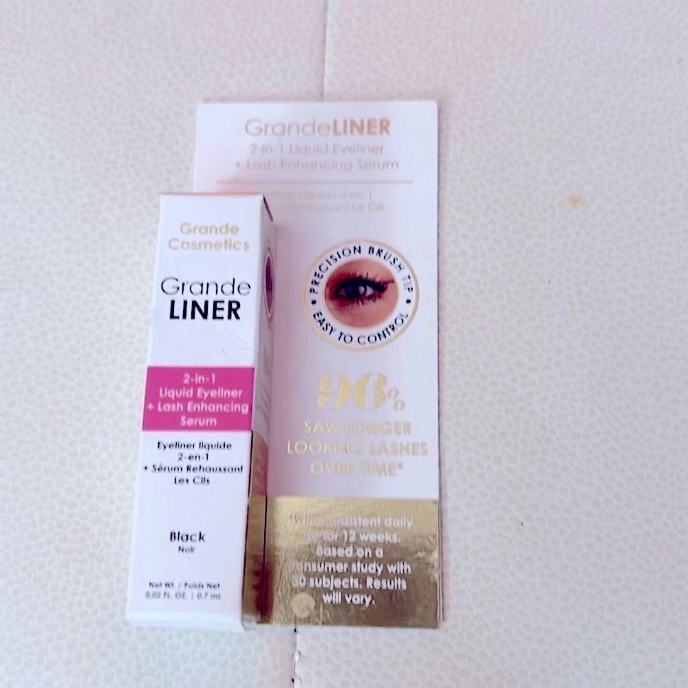 Grande Black Liner + Lash Enhancing Serum Eyeliner NEW Longer Lashes